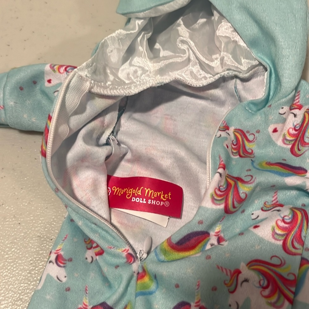 Unicorn Onesie for American Girl Doll - Picture 2 of 3